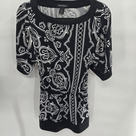 White House Black Market Tops - White House Black Market Blousson Wide Sleeve Tunic Top Size XS